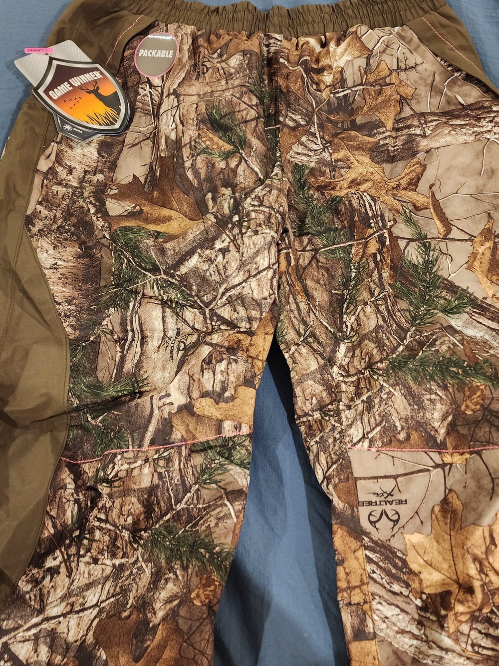 Realtree Camo Women’s Packable Hunting Pants - Brown/Green